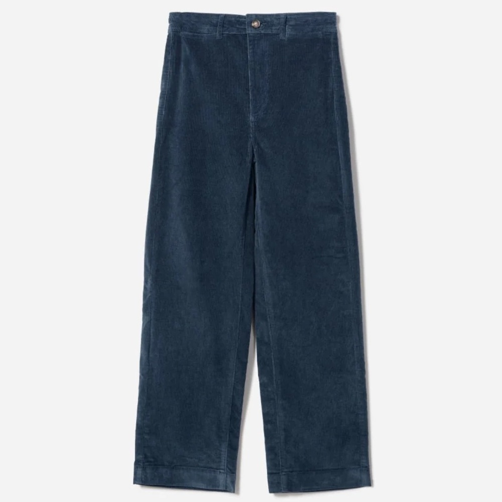 Everlane Women's Navy Straight Leg Pants